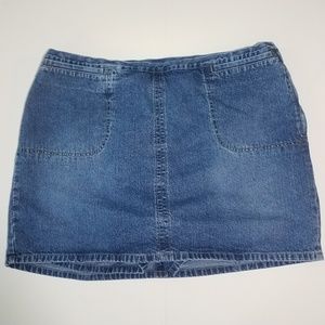 Venezia Jeans Womens Sz 20 Denim Skort w/ Side Zip
